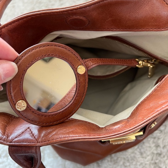 Vintage Tory Burch Brown Leather Tote Bag - Picture 10 of 14